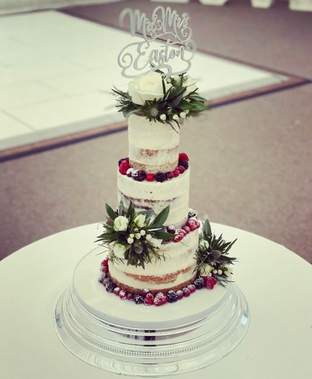 SLT Bakery naked wedding cake