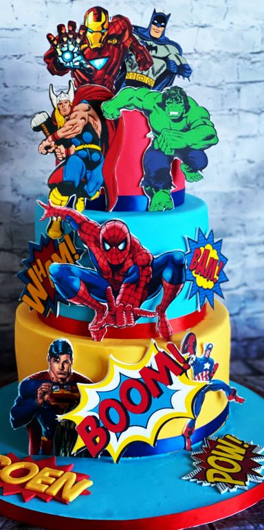 SLT Bakery superhero cake