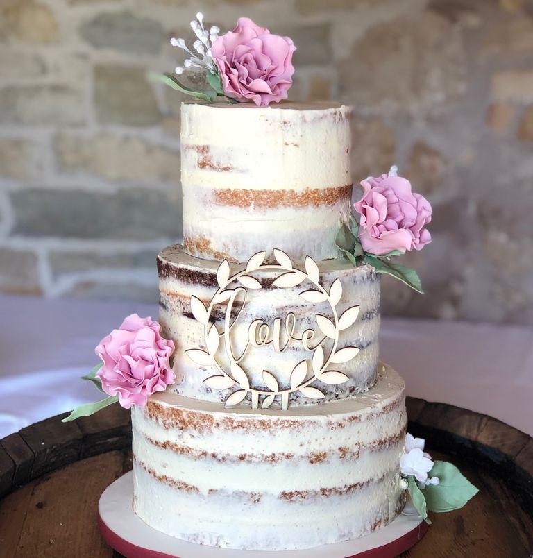 SLT Bakery naked wedding cake