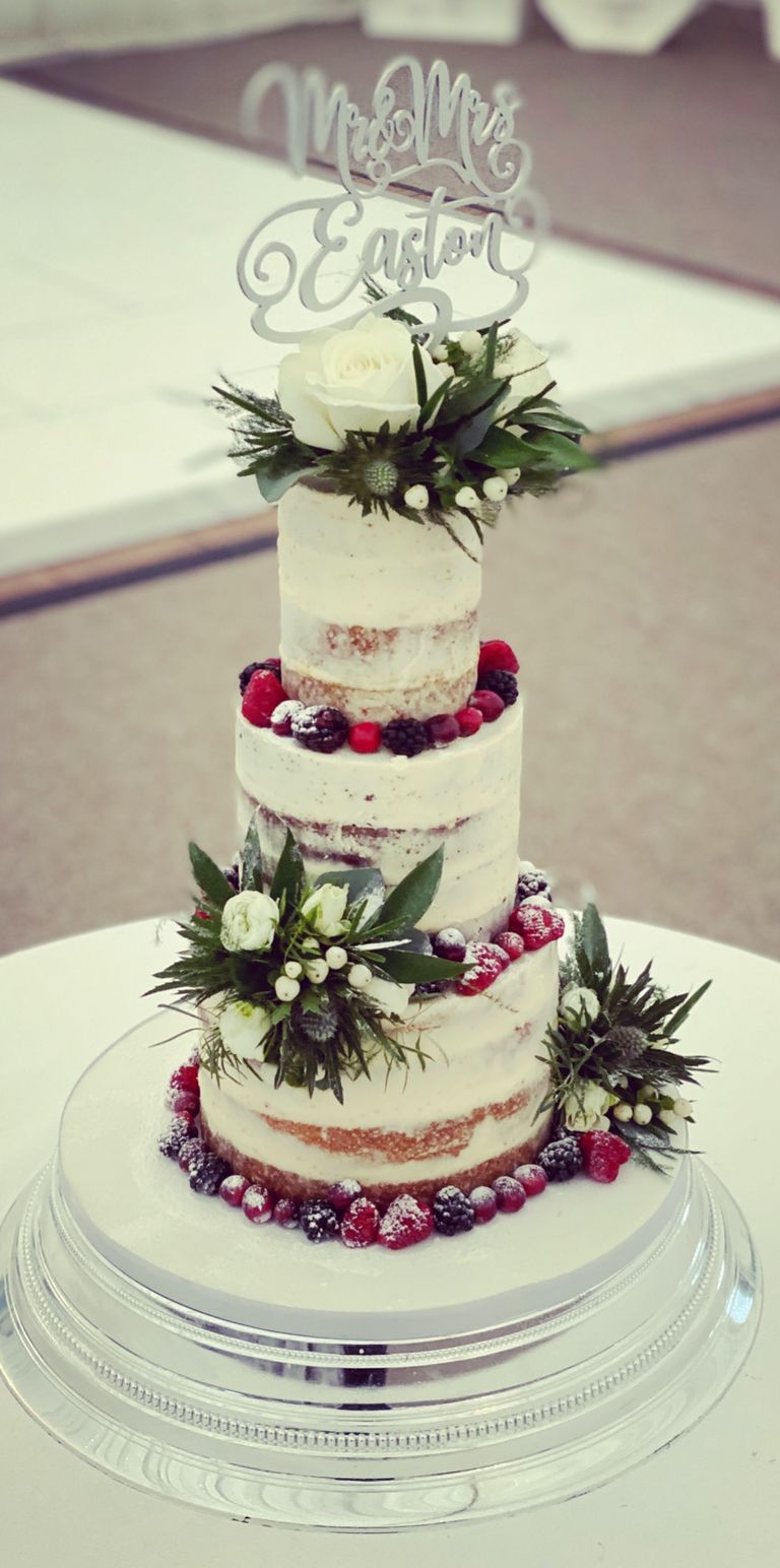 SLT Bakery naked wedding cake