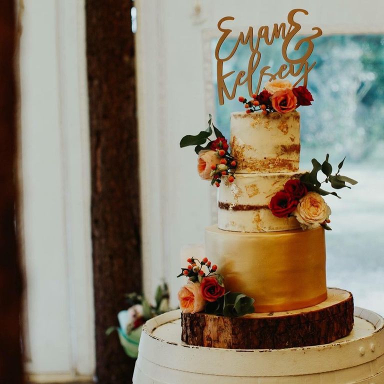 SLT Bakery naked wedding cake