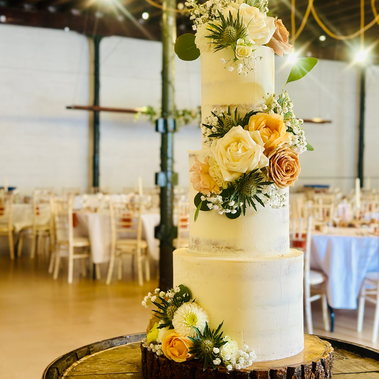 SLT Bakery naked wedding cake