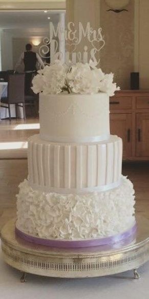 SLT Bakery white wedding cake